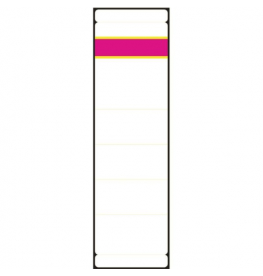 R&uuml;ckenschilder 5995, wei&szlig;, breit/kurz, 61x190mm, selbstklebend