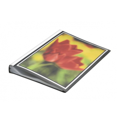 Sichtbuch 25815-30, schwarz, A4, mit 50 H&uuml;llen, Polypropylen (PP)