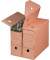 Archivbox 226100310, A4, braun, innen 328x115x239mm, Pappe
