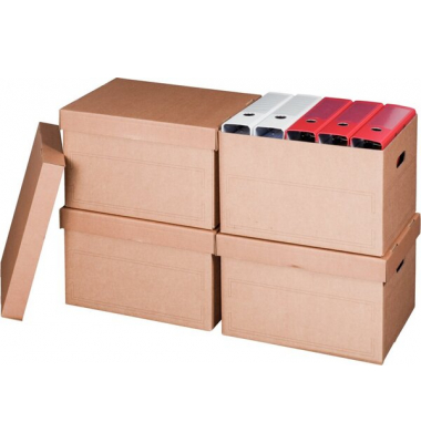 Archivcontainer 227100310, braun, innen 413x330x266mm, Pappe