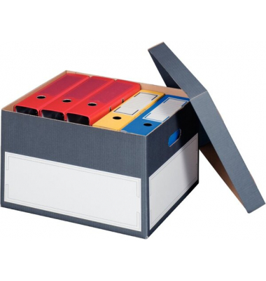 Archivbox 227160705, grau, innen 440x380x290mm, Pappe