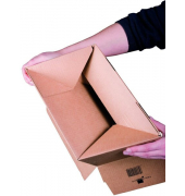 Versandkarton Fixkarton 211105220 braun, bis DIN A3+, innen 460x309x180-300mm, Pappe