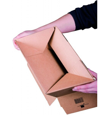 Versandkarton Fixkarton 211105220 braun, bis DIN A3+, innen 460x309x180-300mm, Pappe