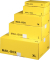 Versandkarton Mail-Box M 212 151 220 gelb, bis DIN Dokumenten- oder Warenversand von Artikeln bis zum A4-&Uuml;berformat, Versand mit
