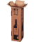 Versandkarton 222 103 020 braun, bis DIN Versand einer Flasche 0,75 Liter bis maximal 1,0 Liter (PTZ-gepr&uuml;ft, DHL- und UPS-zerti