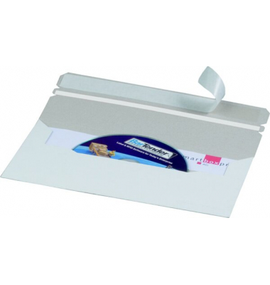 CD/DVD-Kuvert, hk, weiß Innenmaß: 218x121mm