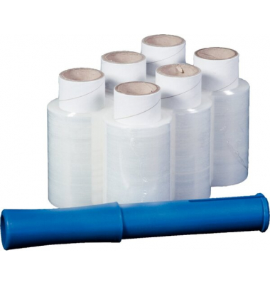 Stretchfolie Mini 249190101 100mm x 150m transparent 15µm + 1 Handabroller