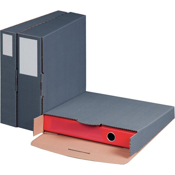 4250414107901 - Ordnerversandkarton Ordnerversandbox 212160320 anthrazit für 1 Ordner 50-80mm innen 320x288x50-80mm 4250414107901 20 Stück 4250414107901 - Ordnerversandkarton Ordnerversandbox 212160320 anthrazit für 1 Ordner 50-80mm innen 320x288x50-80mm 4250414107901 20 Stück