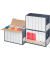 Archivcontainer 227160510, grau, innen 498x295x322mm, Pappe