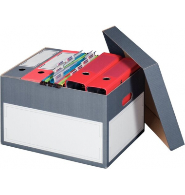 Archivcontainer 227160610, grau, innen 414x331x266mm, Pappe