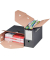 Archivbox 226161310, A4, grau/wei&szlig;, innen 33x12x26,5cm (TxBxH), Wellpappe