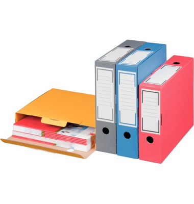 Archivbox 226131120, A4, blau, innen 315x76x260mm, Pappe