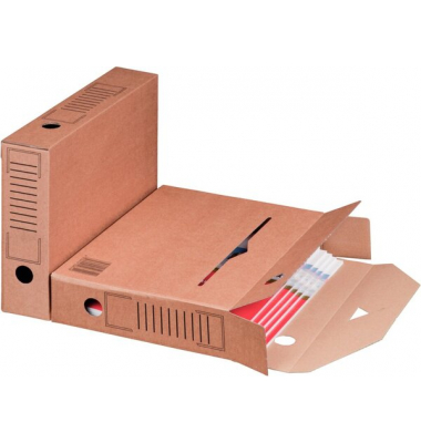 Archivbox 226100125, braun, innen 315x65x233mm, Pappe