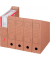 Archivbox Stehsammler 00069090, A4, braun, innen 31,5x7,5x26cm (TxBxH), Pappe