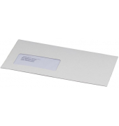 Briefumschlag 230111025, Din Lang, mit Fenster, selbstklebend, 250g, weiß