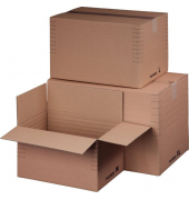 Faltkarton 212102010 braun, bis DIN A4, innen 320x220x80-190mm, Wellpappe