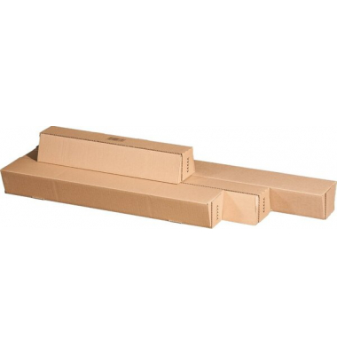 Versandhülse Trapez 212103020 braun, bis DIN A2, innen 435x105/55x75mm, trapezförmig, Wellpappe 2-wellig