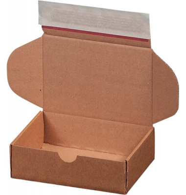 Maxibriefkarton Modulbox Maxibrief 311100120 braun, porto-optimiert, bis DIN A7+, innen 140x101x43mm, Wellpappe