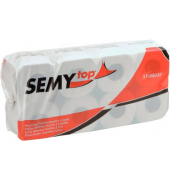 Toilettenpapier SemyTop, ohne, ST-88032, 2-lagig, hellgrau, 250 Blatt / Rolle,