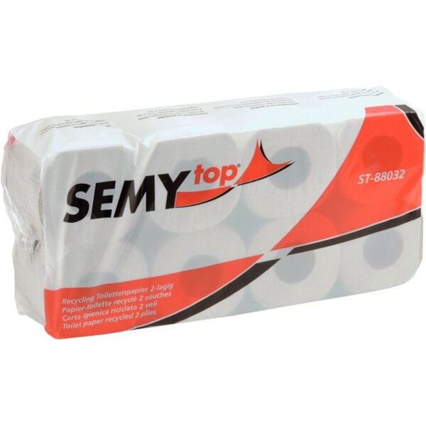 4250678202343 - Toilettenpapier SemyTop ohne ST-88032 2-lagig hellgrau 250 Blatt   Rolle 4250678202343 Plock