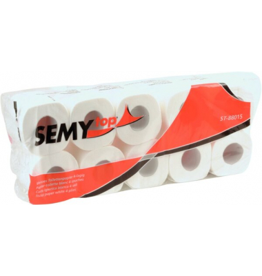 Toilettenpapier SemyTop ST-88015, 4-lagig, hochwei&szlig;, 150 Blatt / Rolle,
