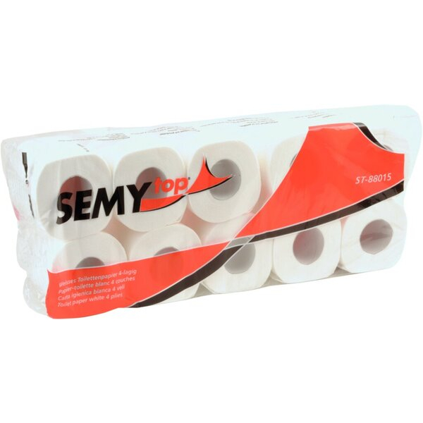 4250678202589 - Toilettenpapier SemyTop ohne ST-88015 4-lagig hochweiß 150 Blatt   Rolle 4250678202589 Plock