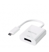 USB-Kabel iSerie IS200, 0,1m, USB-C DisplayPort, wei&szlig;