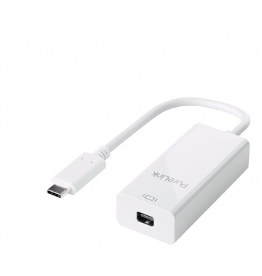 Adapter USB-C auf mini DisplayPort, weiß, 0,10 m, iSerie, 2K/1920 x 1080,