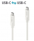 USB-C-Kabel auf USB-C, 3.1, Gen 1, weiß, 1,50 m, iSerie, vergoldete
