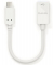 USB-Kabel iSerie IS230, 0,1m, USB-C auf USB-A, wei&szlig;