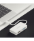 Adapter USB-C auf Multiport, weiß, DVI mit FullHD, VGA mit WUXGA, 0,10 m