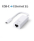 Adapter USB-C auf Ethernet, Gigabit 1000Mbps, iSerie 0,10m, weiß, für
