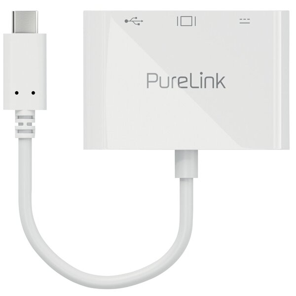 4251364719022 - Adapter USB-C auf Multiport iSerie 010m weiß mit Buchsen für 4251364719022 IS270