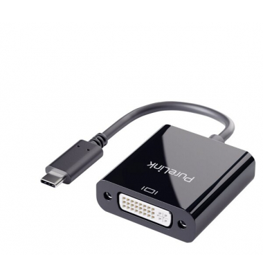 USB-Kabel iSerie IS191, 0,1m, USB-C DVI, schwarz