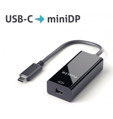 USB-Kabel iSerie IS211, 0,1m, USB-C mini DisplayPort, schwarz