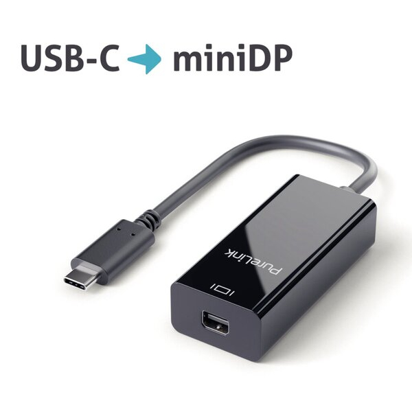 4251364719060 - Adapter USB-C auf mini DisplayPort schwarz 010 m iSerie 4251364719060 PureLink