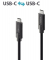 USB-C-Kabel auf USB-C, 3.1, Gen 1, schwarz, 2,00 m, iSerie, vergoldete