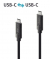 USB-C-Kabel auf USB-C, 3.1, Gen 2, schwarz, 0,50 m, iSerie, vergoldete