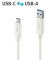 USB-C-Kabel auf USB-A, 3.1, Gen 1, weiß, 1,00 m, iSerie,