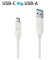 USB-C-Kabel auf USB-A, 3.1, Gen 2, weiß, 0,50 m, iSerie,