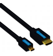 Hiegh Speed HDMI/Micro HDMI-Kabel, mit ethernet, 1,5m, 4K 3D FullHD