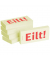 Haftnotizen bedruckt 1301010102, Business Haftnotizen 1301010102, 75x35mm (HxB), gelb, "Eilt!", rechteckig, "Eilt", 75x35mm