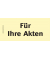Haftnotizen bedruckt 1301010107, Business Haftnotizen 1301010107, 75x35mm (HxB), gelb, "Für Ihre Akten", rechteckig, "Für Ihre A