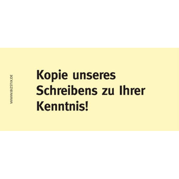 4260184863099 - Haftnotizen 75 x 35 mm gelb Kopie unseres Schreibens zu Ihrer 4260184863099 notizblock24