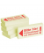Haftnotizen bedruckt 1301010125, Business Haftnotizen 1301010125, 75x35mm (HxB), gelb, "Bitte hier Firmenstempel und Unterschrif