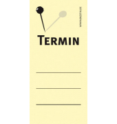 Haftnotizen 75 x 35 mm, gelb Termin