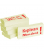 Haftnotizen bedruckt 1301010155, Business Haftnotizen 1301010155, 75x35mm (HxB), gelb, "Kopie an Mandant", rechteckig, "Kopie an
