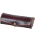 Brillenetui Mika, Leder, braun 15x6x3cm, Druckknopf