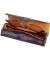 Brillenetui Mika, Leder, braun 15x6x3cm, Druckknopf