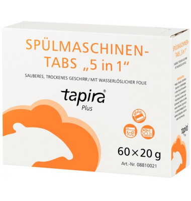 plus Spülmaschinen-Tabs 5in1 Reiniger, Klarspüler, Salzfunktion,